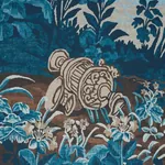 LA FORÊT 3 PANEL SET - ANTIQUE BLUE FOREST Schumacher Wallpa LA FORÊT 3 PANEL SET ANTIQUE BLUE FOREST Schumacher Wallpaper wallpaper - SKU 5016822