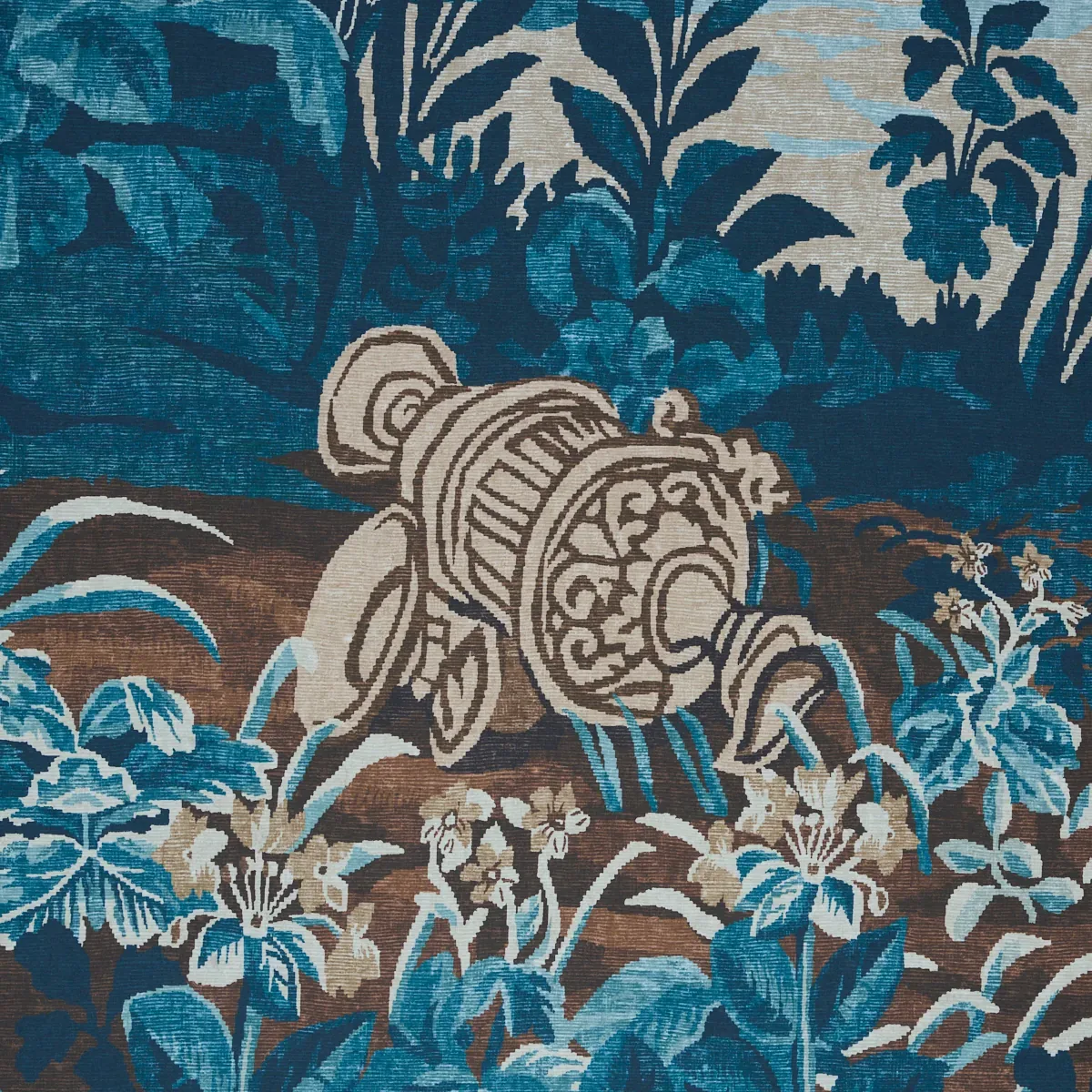 LA FORÊT 3 PANEL SET - ANTIQUE BLUE FOREST Schumacher Wallpa LA FORÊT 3 PANEL SET ANTIQUE BLUE FOREST Schumacher Wallpaper wallpaper - SKU 5016822