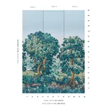 LA FORÊT 3 PANEL SET AUTUMN GREEN FOREST Schumacher Wallpaper wallpaper - SKU 5016820