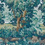 LA FORÊT 3 PANEL SET AUTUMN GREEN FOREST Schumacher Wallpaper wallpaper - SKU 5016820