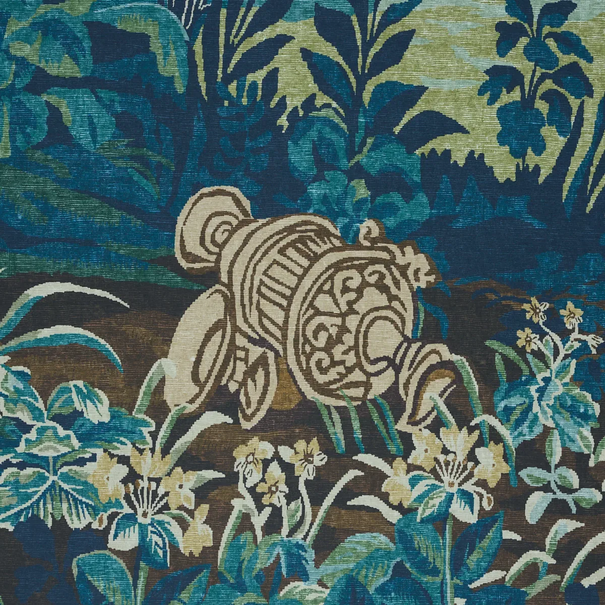 LA FORÊT 3 PANEL SET AUTUMN GREEN FOREST Schumacher Wallpaper wallpaper - SKU 5016820