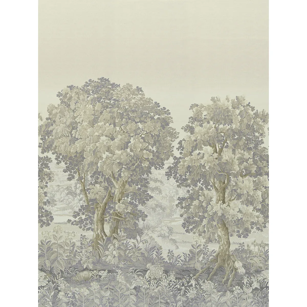 LA FORÊT 3 PANEL SET OYSTER FOREST Schumacher Wallpaper wallpaper - SKU 5016823