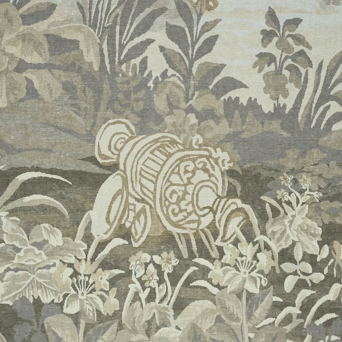 LA FORÊT 3 PANEL SET OYSTER FOREST Schumacher Wallpaper wallpaper - SKU 5016823