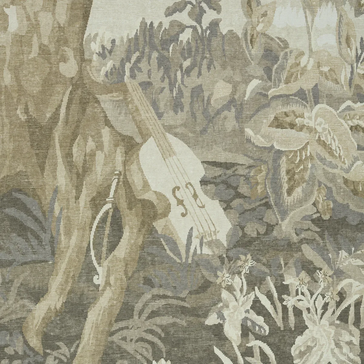 LA FORÊT 3 PANEL SET OYSTER FOREST Schumacher Wallpaper wallpaper - SKU 5016823