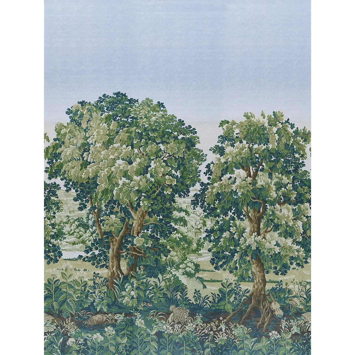 LA FORÊT 3 PANEL SET SPRING GREEN FOREST Schumacher Wallpaper wallpaper - SKU 5016821