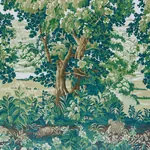 LA FORÊT 3 PANEL SET - SPRING GREEN FOREST Schumacher Wallpa LA FORÊT 3 PANEL SET SPRING GREEN FOREST Schumacher Wallpaper wallpaper - SKU 5016821
