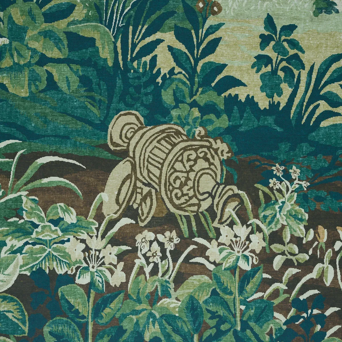 LA FORÊT 3 PANEL SET - SPRING GREEN FOREST Schumacher Wallpa LA FORÊT 3 PANEL SET SPRING GREEN FOREST Schumacher Wallpaper wallpaper - SKU 5016821