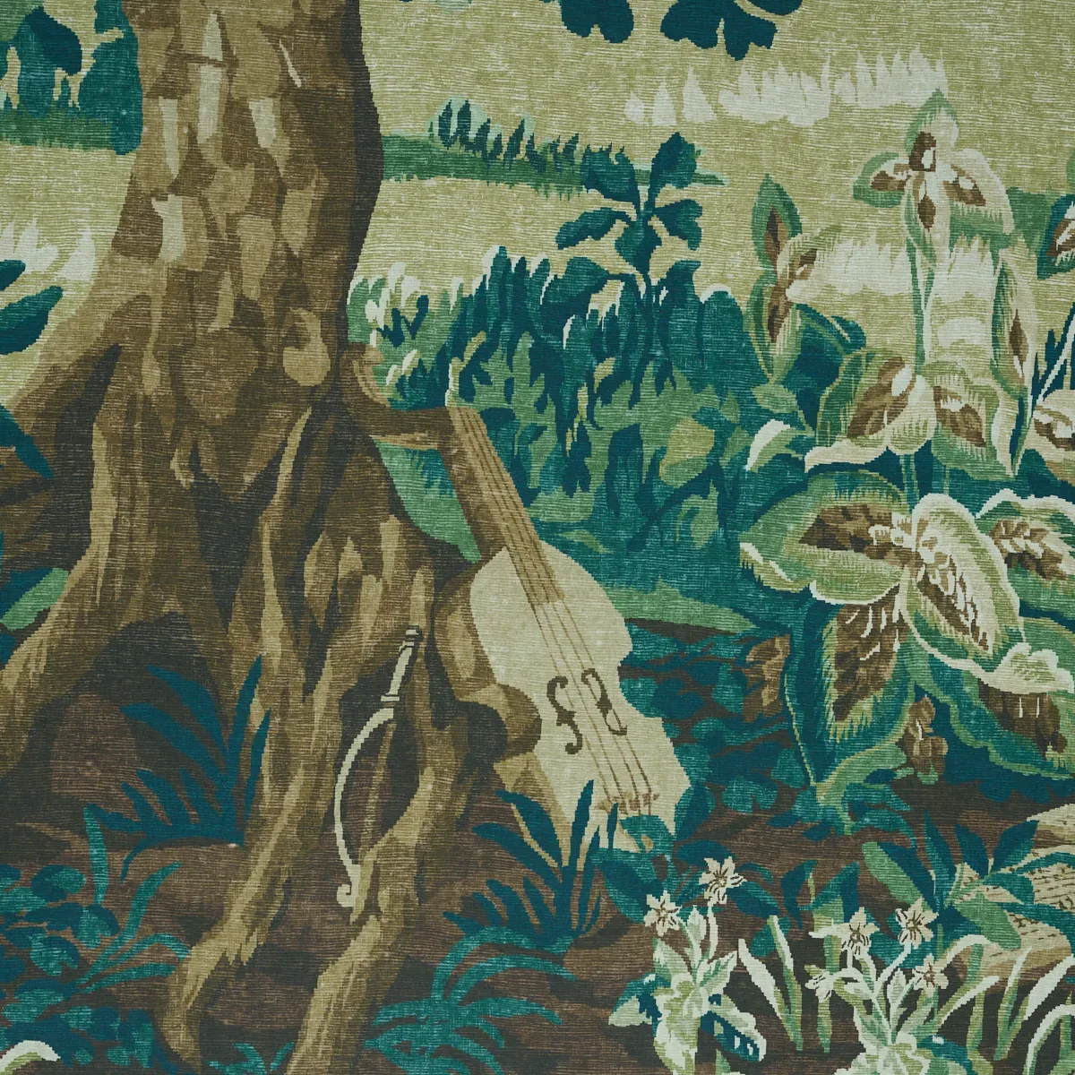 LA FORÊT 3 PANEL SET - SPRING GREEN FOREST Schumacher Wallpa LA FORÊT 3 PANEL SET SPRING GREEN FOREST Schumacher Wallpaper wallpaper - SKU 5016821