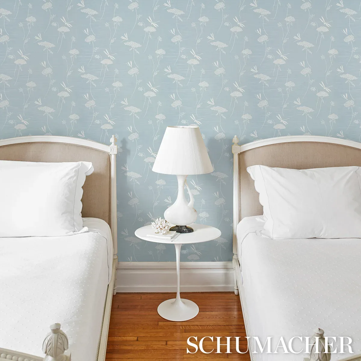 LA LIBELLULE SILK CIEL Schumacher Wallpaper wallpaper - SKU 5015191