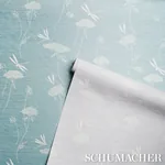 LA LIBELLULE SILK - MOONSTONE Schumacher Wallpaper | Wallpap LA LIBELLULE SILK MOONSTONE Schumacher Wallpaper wallpaper - SKU 5015190