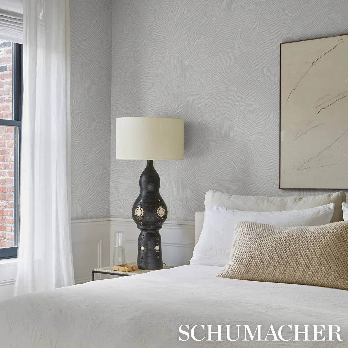 LABYRINTH GRAND - SANDSTONE Schumacher Wallpaper | Wallpaper LABYRINTH GRAND SANDSTONE Schumacher Wallpaper wallpaper - SKU 5015431