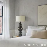 LABYRINTH GRAND - SOFT SILVER Schumacher Wallpaper | Wallpap LABYRINTH GRAND SOFT SILVER Schumacher Wallpaper wallpaper - SKU 5015432
