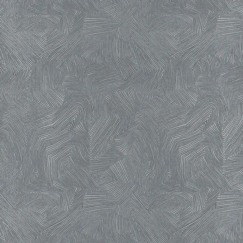 LABYRINTH METALLIC MERCURY Schumacher Wallpaper wallpaper - SKU 5007770