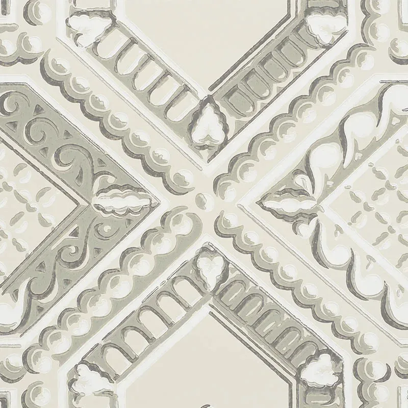 LACUNARIA - STONE Schumacher Wallpaper | Wallpaper Twins LACUNARIA STONE Schumacher Wallpaper wallpaper - SKU 5009901