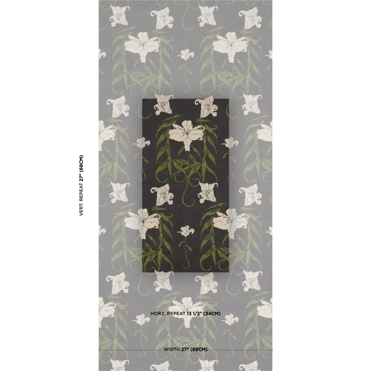 LADY LILITH - CARBON Schumacher Wallpaper | Wallpaper Twins LADY LILITH CARBON Schumacher Wallpaper wallpaper - SKU 5017382