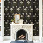 LADY LILITH - CARBON Schumacher Wallpaper | Wallpaper Twins LADY LILITH CARBON Schumacher Wallpaper wallpaper - SKU 5017382