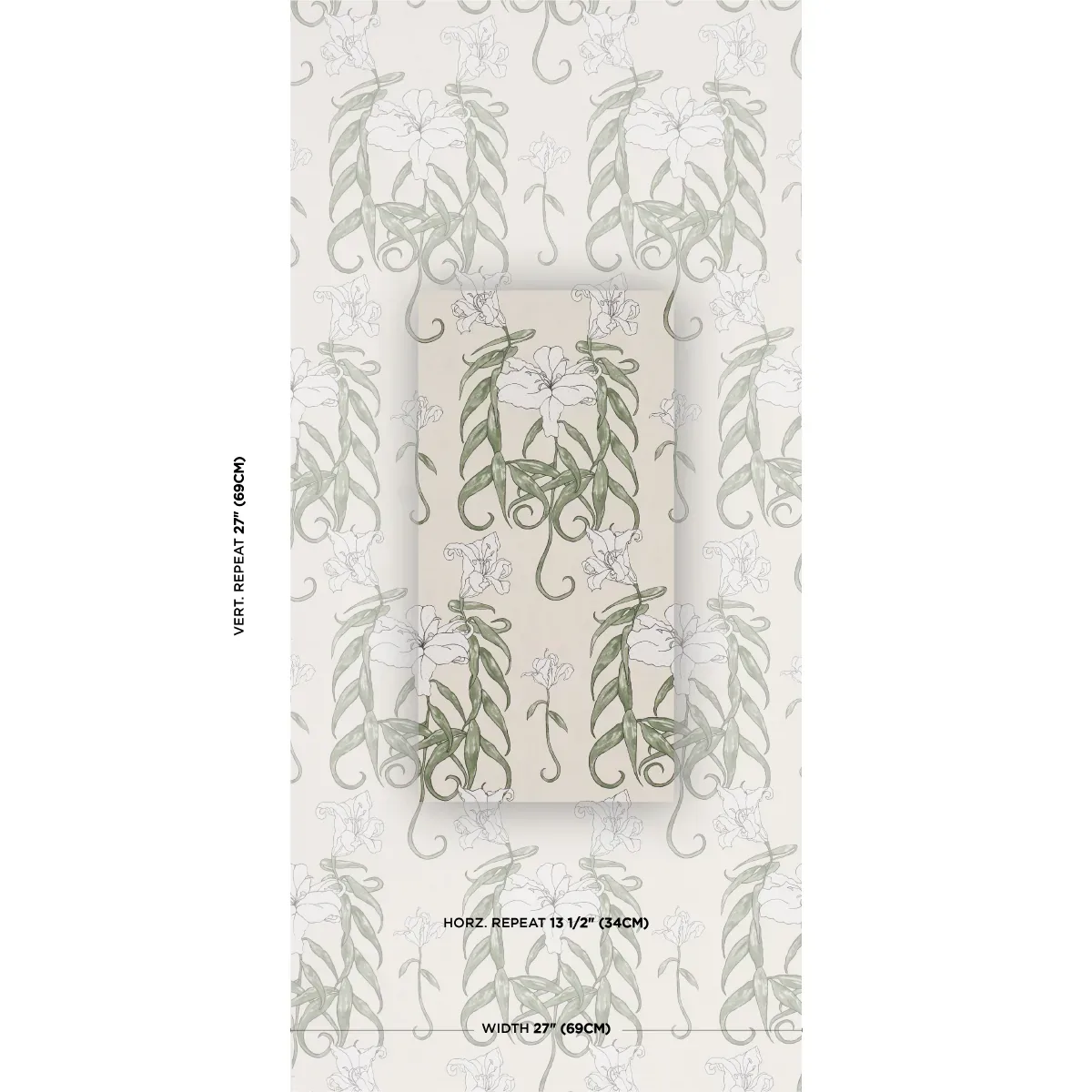 LADY LILITH - OFF WHITE Schumacher Wallpaper | Wallpaper Twi LADY LILITH OFF WHITE Schumacher Wallpaper wallpaper - SKU 5017381