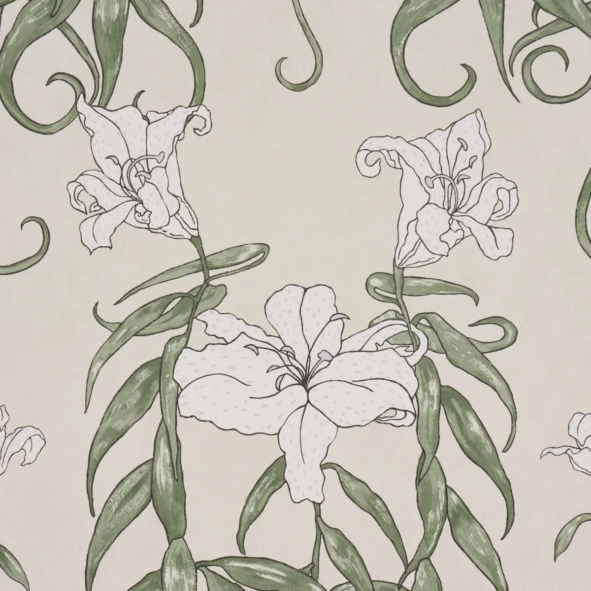 LADY LILITH - OFF WHITE Schumacher Wallpaper | Wallpaper Twi LADY LILITH OFF WHITE Schumacher Wallpaper wallpaper - SKU 5017381
