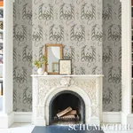 LADY LILITH - OFF WHITE Schumacher Wallpaper | Wallpaper Twi LADY LILITH OFF WHITE Schumacher Wallpaper wallpaper - SKU 5017381