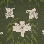 LADY LILITH OLIVE Schumacher Wallpaper wallpaper - SKU 5017380