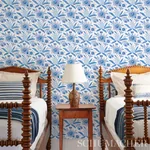 LAFAYETTE BOTANICAL - CORNFLOWER Schumacher Wallpaper | Wall LAFAYETTE BOTANICAL CORNFLOWER Schumacher Wallpaper wallpaper - SKU 5013750
