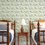 LAFAYETTE BOTANICAL - MOSS Schumacher Wallpaper | Wallpaper LAFAYETTE BOTANICAL MOSS Schumacher Wallpaper wallpaper - SKU 5013751