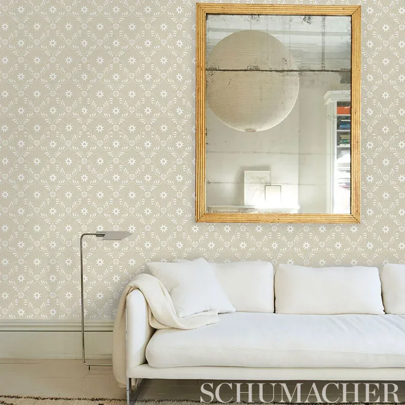 LANCASTER - SAND Schumacher Wallpaper | Wallpaper Twins LANCASTER SAND Schumacher Wallpaper wallpaper - SKU 5010081