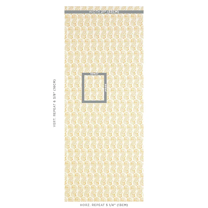 Lani GOLD Schumacher Wallpaper wallpaper - SKU 5011121