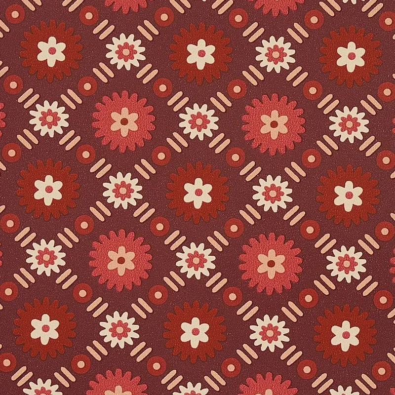 LARISSA BURGUNDY Schumacher Wallpaper wallpaper - SKU 5012842