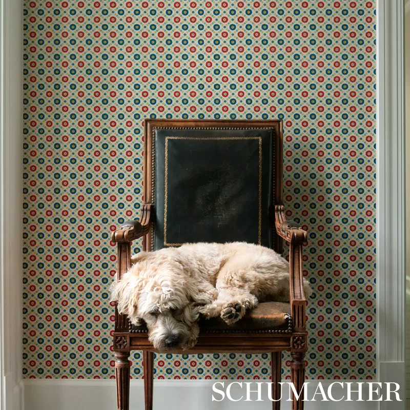 LARISSA IVORY Schumacher Wallpaper wallpaper - SKU 5012840