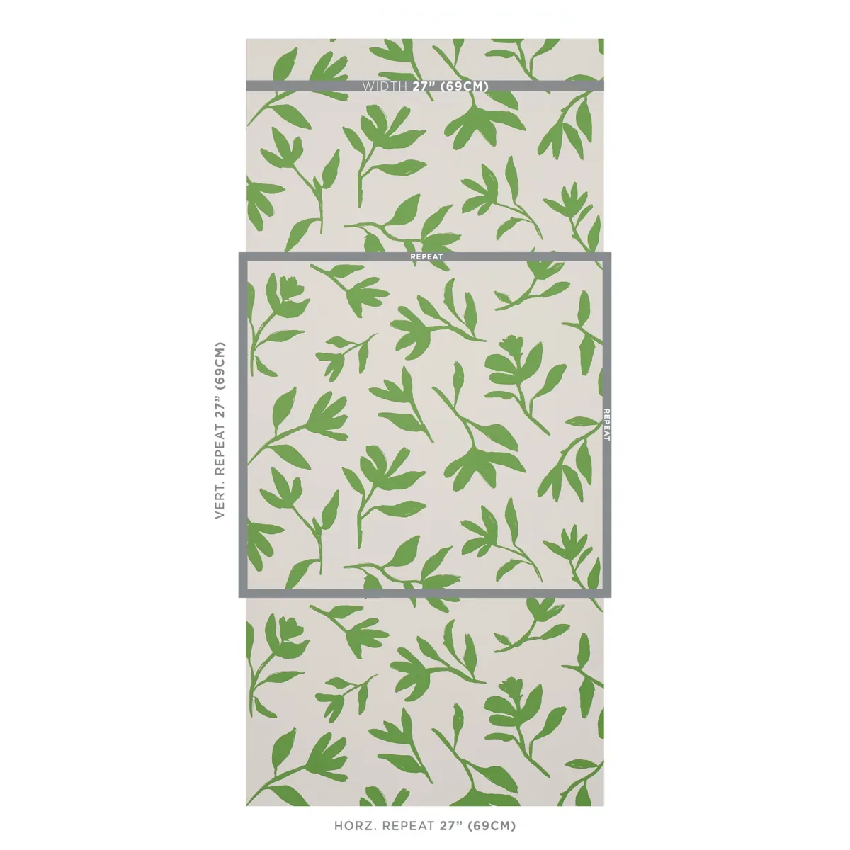 LAUREL GREEN Schumacher Wallpaper wallpaper - SKU 5013070