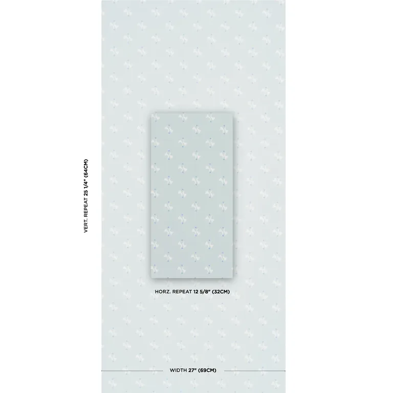 Schumacher LAVIGNE wallpaper, color SKY, SKU 5015732