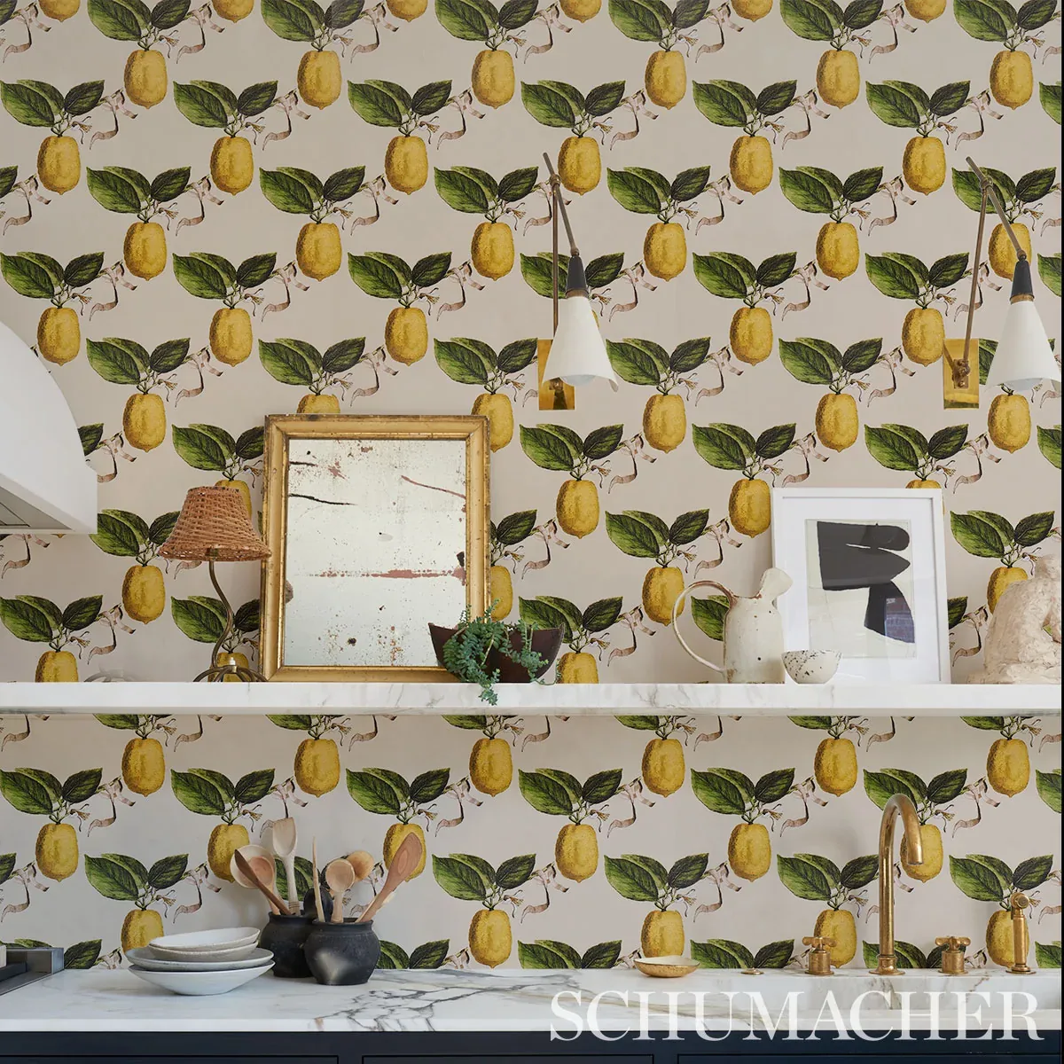 LE CITRON - NATURAL Schumacher Wallpaper | Wallpaper Twins LE CITRON NATURAL Schumacher Wallpaper wallpaper - SKU 5014282