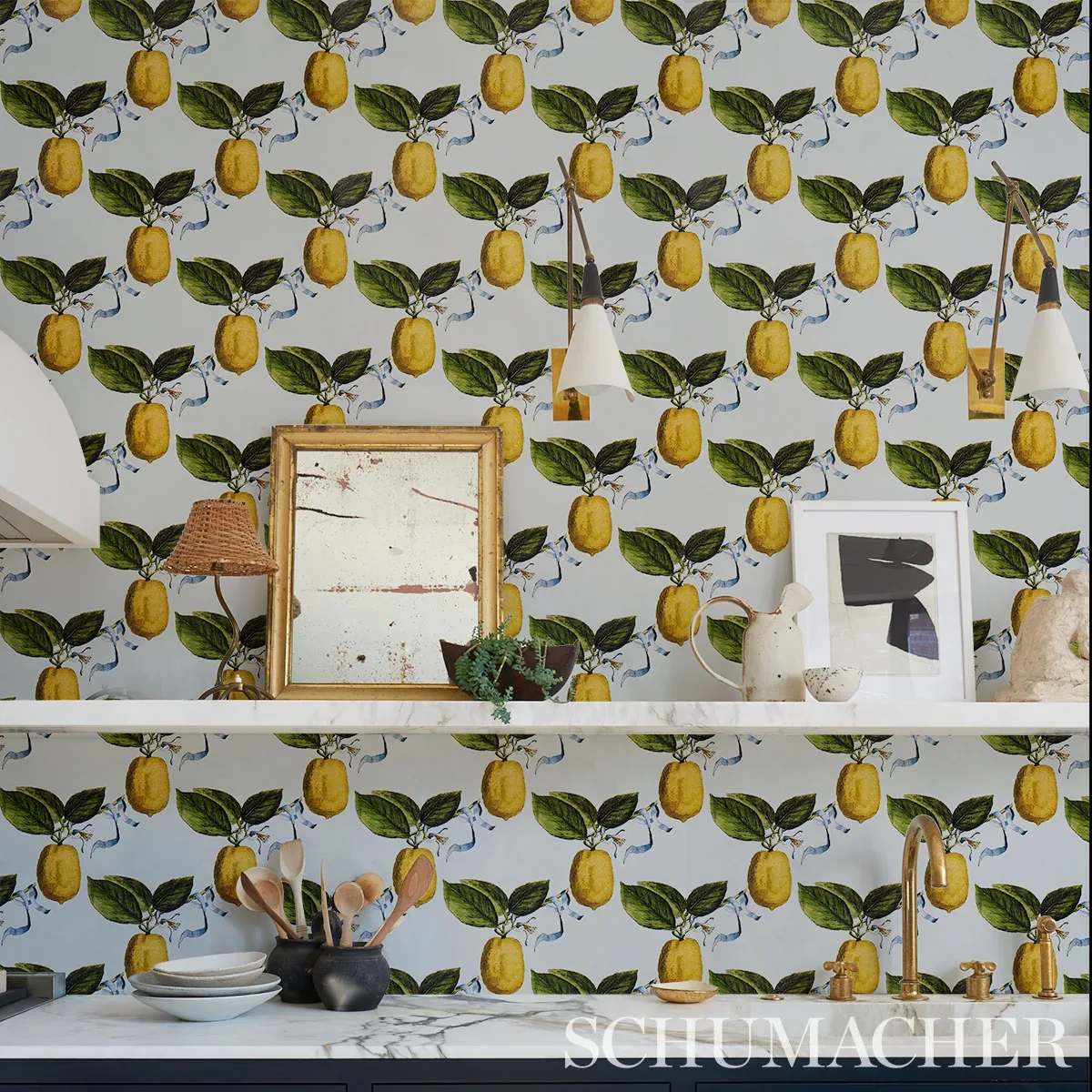 LE CITRON - SKY Schumacher Wallpaper | Wallpaper Twins LE CITRON SKY Schumacher Wallpaper wallpaper - SKU 5014281