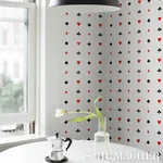 Schumacher LE JOUEUR - ROUGE ET NOIR Wallpaper | Buy Online Schumacher LE JOUEUR wallpaper, color ROUGE ET NOIR, SKU 5014800