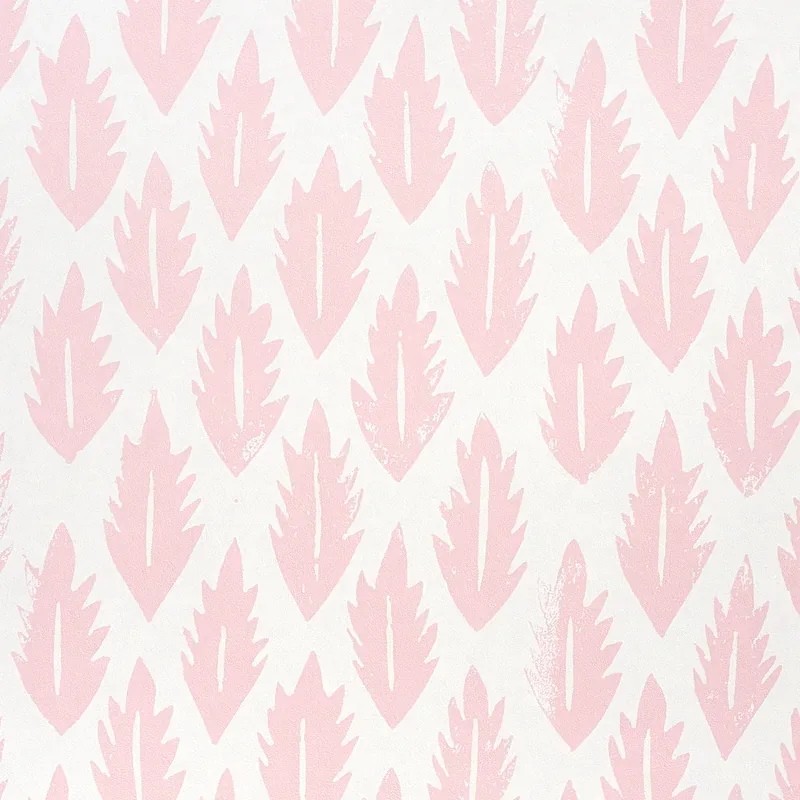 Leaf - PINK Schumacher Wallpaper | Wallpaper Twins Leaf PINK Schumacher Wallpaper wallpaper - SKU 5011151