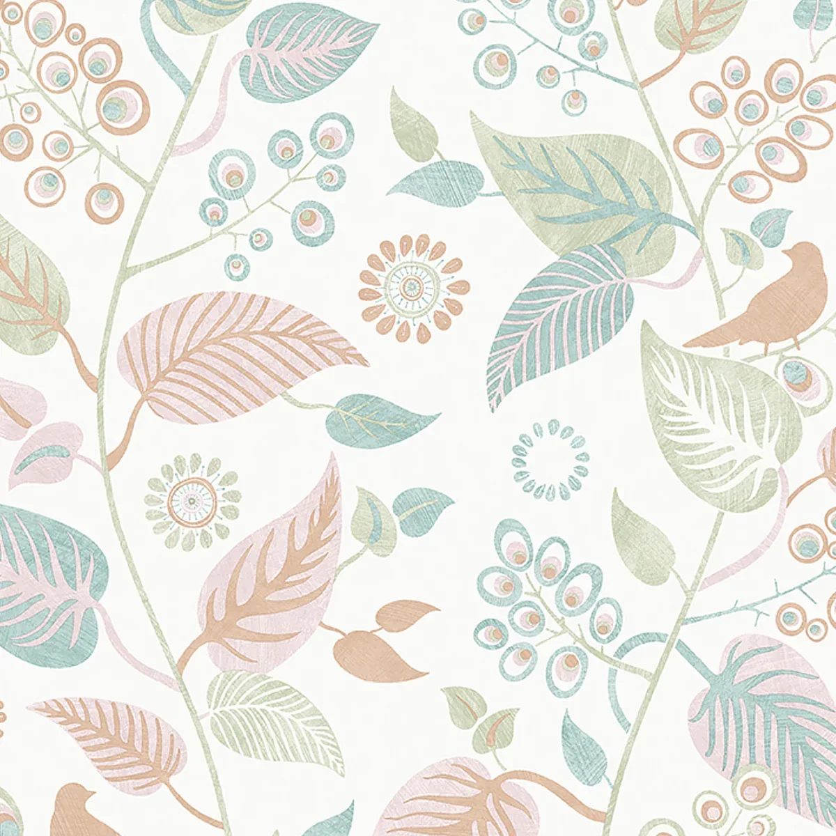 LEAF RHAPSODY MULTI Schumacher Wallpaper wallpaper - SKU 9330