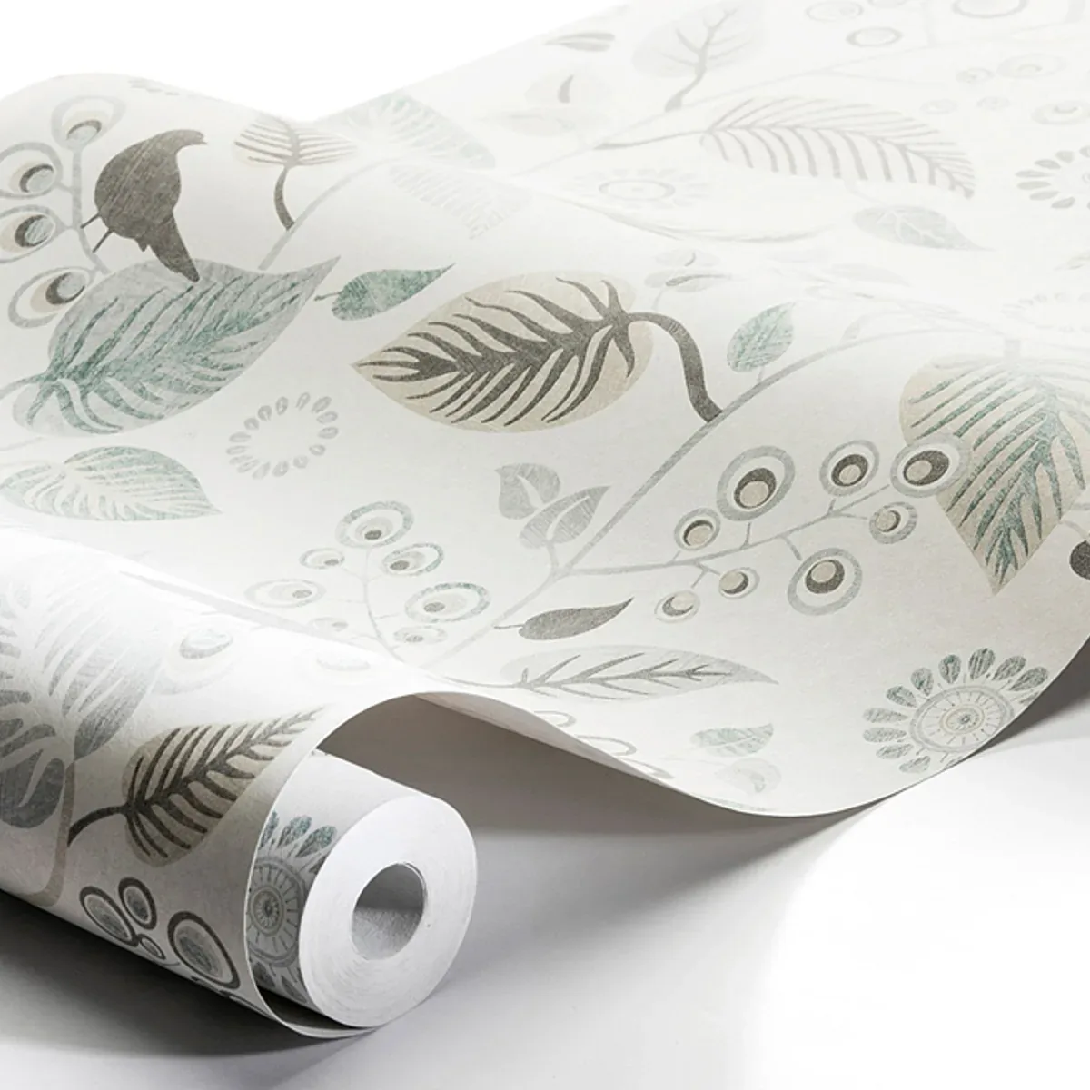 LEAF RHAPSODY - SLATE Schumacher Wallpaper | Wallpaper Twins LEAF RHAPSODY SLATE Schumacher Wallpaper wallpaper - SKU 9331