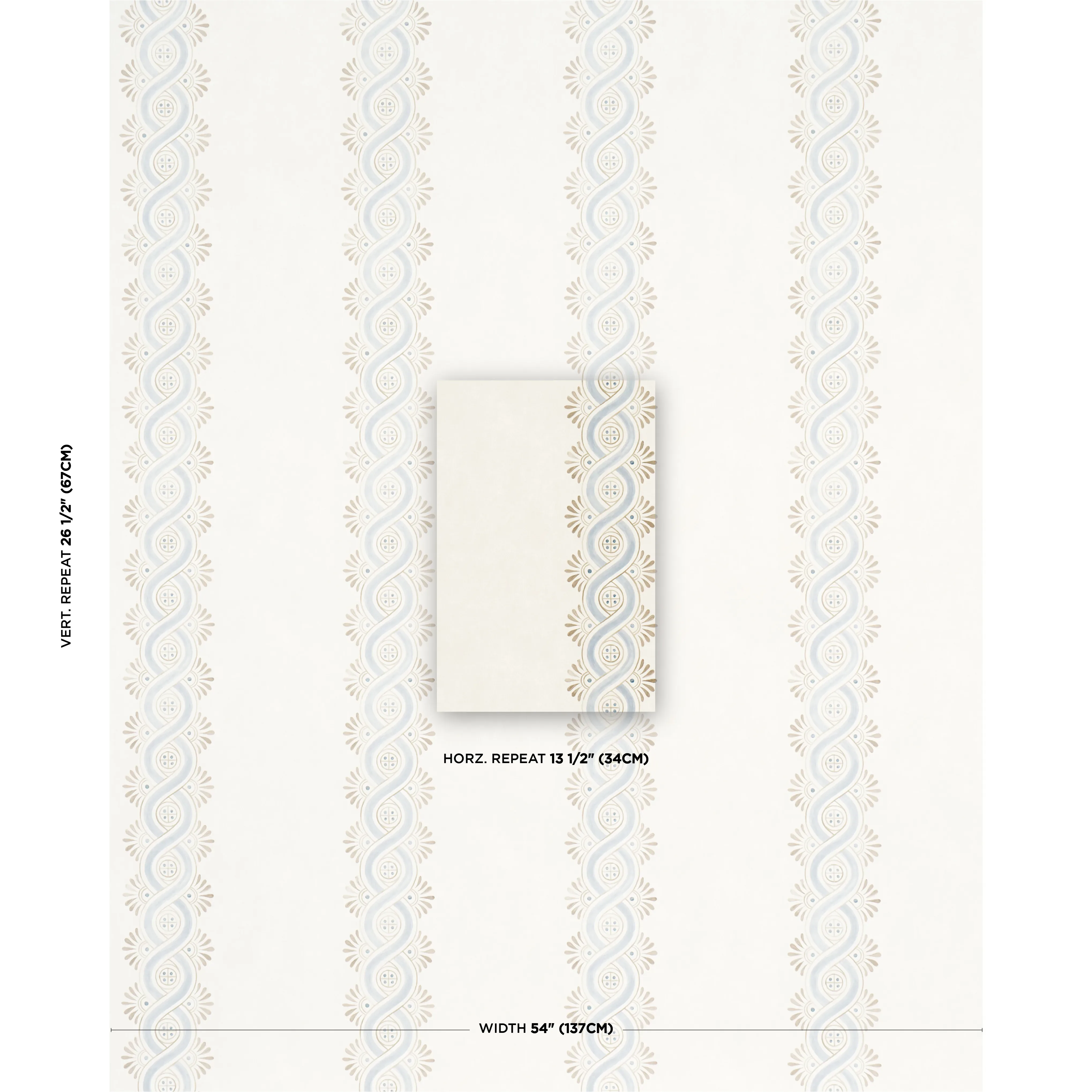 LEONIDIS STRIPE - BLUE Schumacher Wallpaper | Wallpaper Twin LEONIDIS STRIPE BLUE Schumacher Wallpaper wallpaper - SKU 5016460