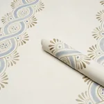LEONIDIS STRIPE - BLUE Schumacher Wallpaper | Wallpaper Twin LEONIDIS STRIPE BLUE Schumacher Wallpaper wallpaper - SKU 5016460