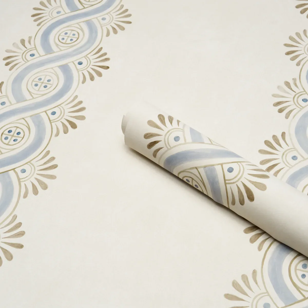 LEONIDIS STRIPE - BLUE Schumacher Wallpaper | Wallpaper Twin LEONIDIS STRIPE BLUE Schumacher Wallpaper wallpaper - SKU 5016460