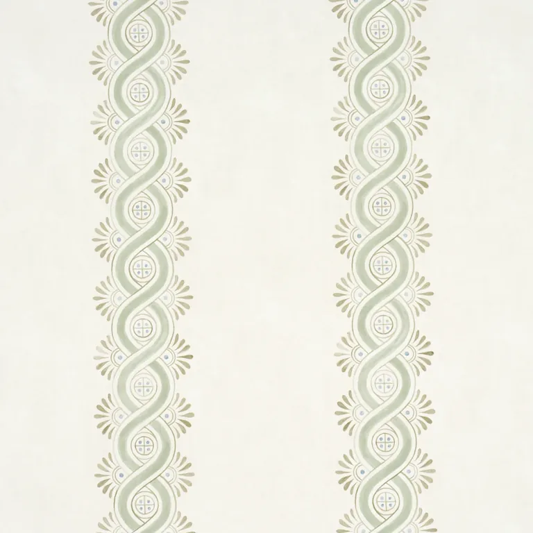 Schumacher LEONIDIS STRIPE wallpaper