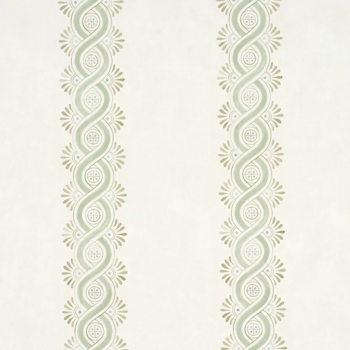 LEONIDIS STRIPE GREEN Schumacher Wallpaper wallpaper - SKU 5016461