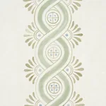 LEONIDIS STRIPE - GREEN Schumacher Wallpaper | Wallpaper Twi LEONIDIS STRIPE GREEN Schumacher Wallpaper wallpaper - SKU 5016461