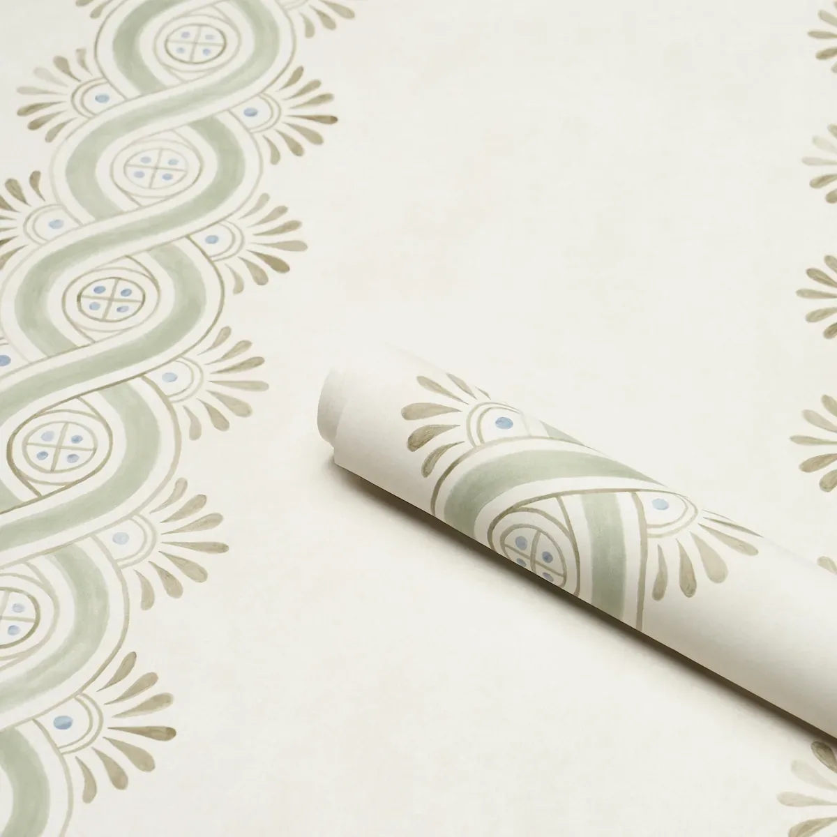 LEONIDIS STRIPE - GREEN Schumacher Wallpaper | Wallpaper Twi LEONIDIS STRIPE GREEN Schumacher Wallpaper wallpaper - SKU 5016461