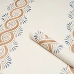 LEONIDIS STRIPE - SAFFRON Schumacher Wallpaper | Wallpaper T LEONIDIS STRIPE SAFFRON Schumacher Wallpaper wallpaper - SKU 5016462