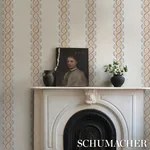 LEONIDIS STRIPE - SAFFRON Schumacher Wallpaper | Wallpaper T LEONIDIS STRIPE SAFFRON Schumacher Wallpaper wallpaper - SKU 5016462