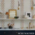 LEONIDIS STRIPE - SAFFRON Schumacher Wallpaper | Wallpaper T LEONIDIS STRIPE SAFFRON Schumacher Wallpaper wallpaper - SKU 5016462