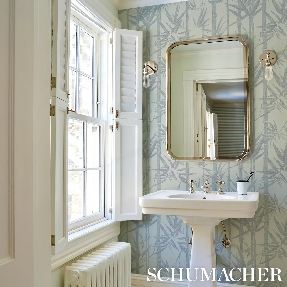 LES BAMBOUS SISAL - MINERAL Schumacher Wallpaper | Wallpaper LES BAMBOUS SISAL MINERAL Schumacher Wallpaper wallpaper - SKU 5008314