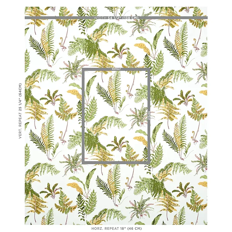 LES FOUGERES SPRING Schumacher Wallpaper wallpaper - SKU 5010661